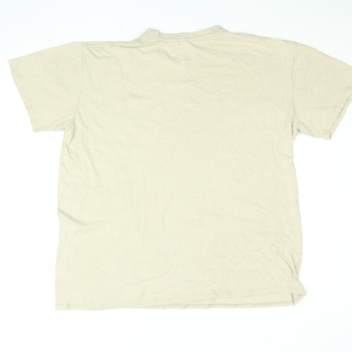 PrettyLittleThing Women’s Beige XL Brooklyn Graphic T-Shirt