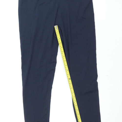 Dunnes Stores Navy Cotton Stretch Womens Leggings L Size Comfortable Fit