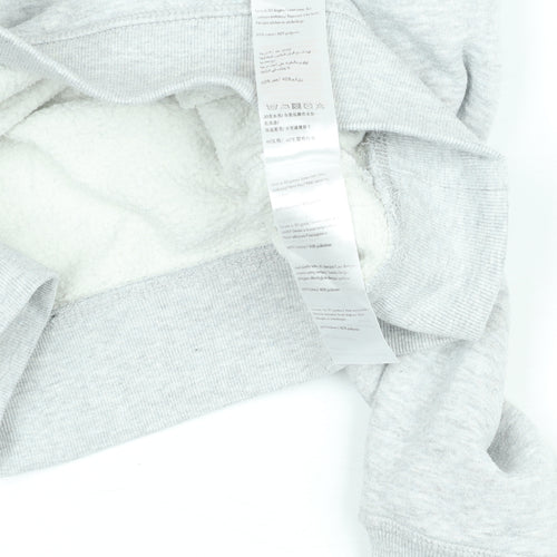 Jack Wills Women's Grey 1/4 Zip Sweatshirt UK 12 Cotton Blend Fleece Lined