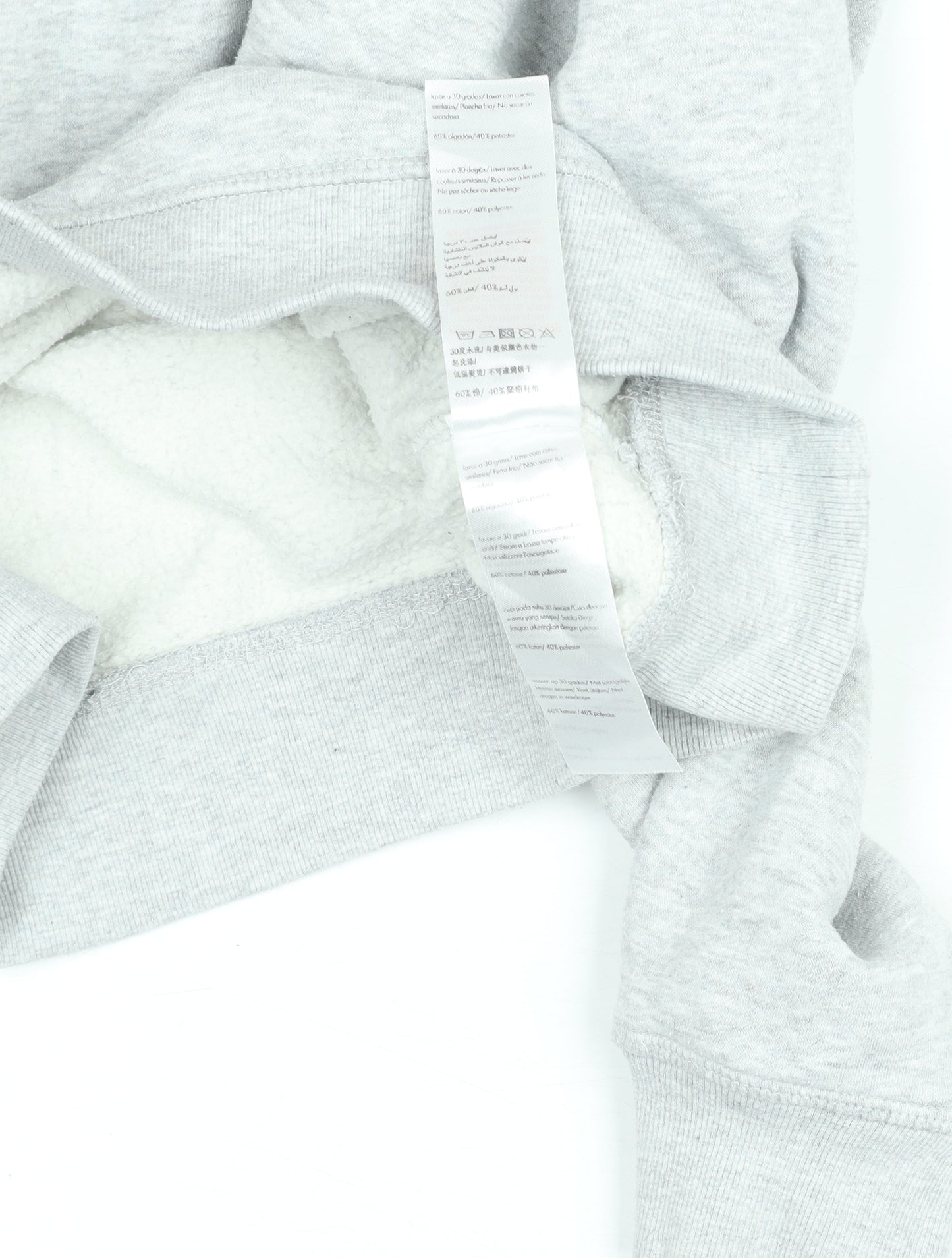 Jack Wills Women's Grey 1/4 Zip Sweatshirt UK 12 Cotton Blend Fleece Lined