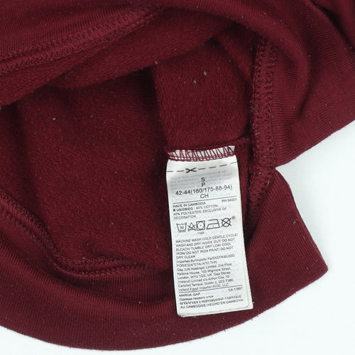 GAP Womens Burgundy Logo Pullover Sweatshirt Size S