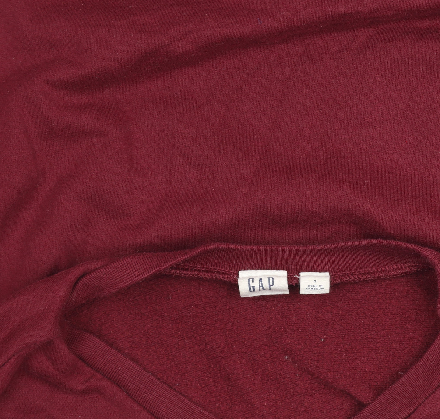 GAP Womens Burgundy Logo Pullover Sweatshirt Size S