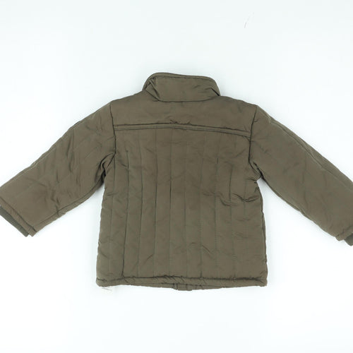 Baby Boy 82A Boys Brown Quilted Camouflage Jacket 18-24 Months