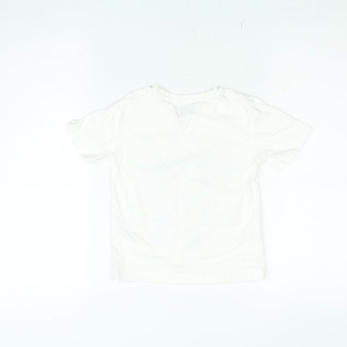 Nutmeg Boys White Bluey T-Shirt 2-3 Years Short Sleeve Cotton Top