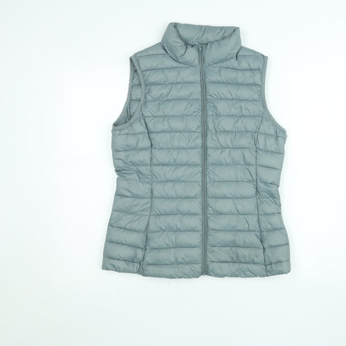 Dunnes Stores Women's Grey Waistcoat Small Superlight Thermal Puffer Gilet