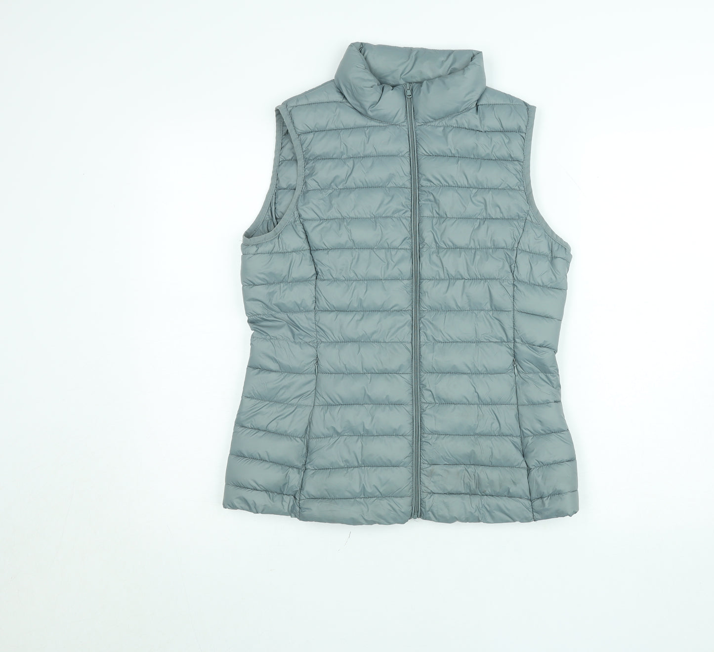 Dunnes Stores Women's Grey Waistcoat Small Superlight Thermal Puffer Gilet