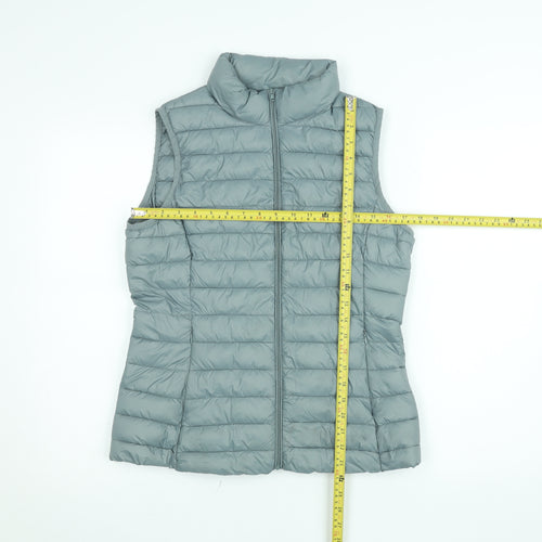Dunnes Stores Women's Grey Waistcoat Small Superlight Thermal Puffer Gilet