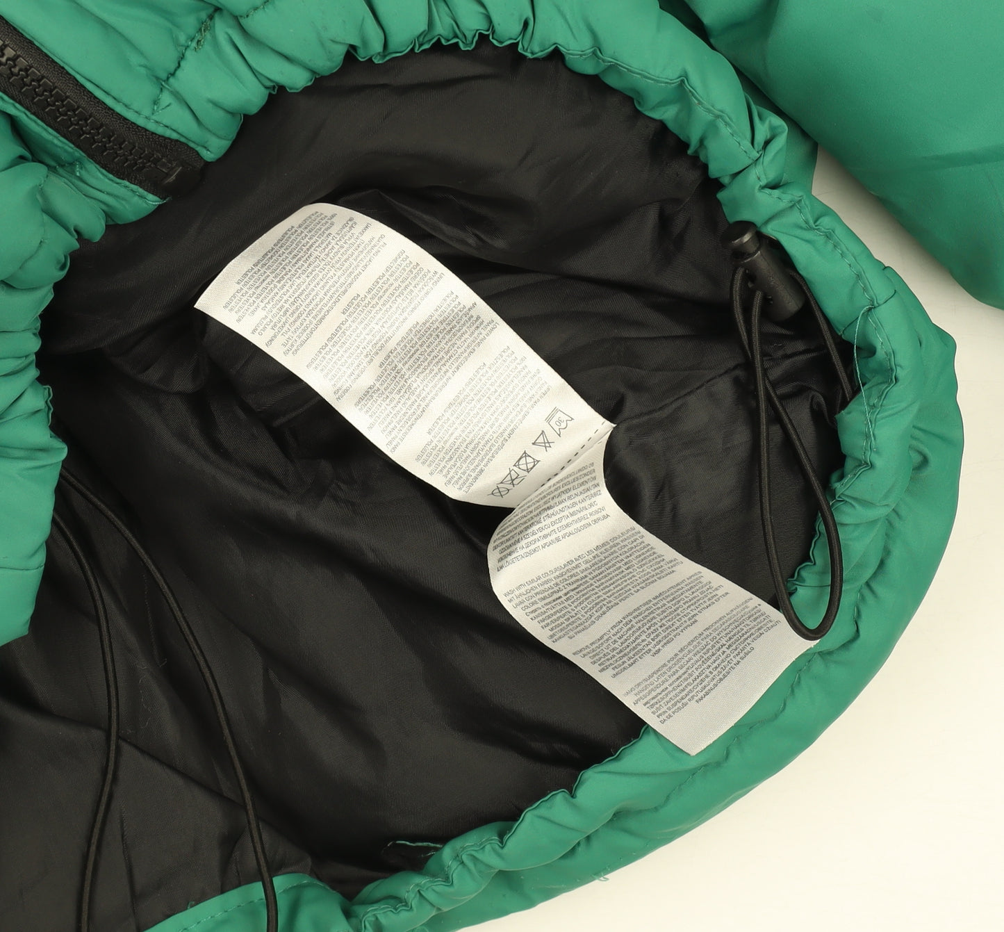 Brave Soul Women's Green Black Cropped Puffer Jacket Size 10