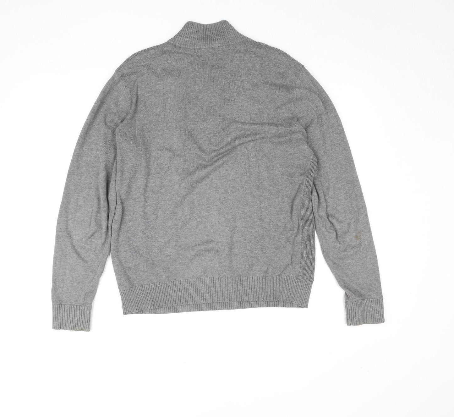 Michael Kors Men’s Grey Cotton 1/2 Zip Jumper Size S