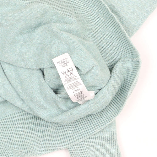 Padraig Harrington Men's Green 1/4 Zip Cotton Golf Jumper L