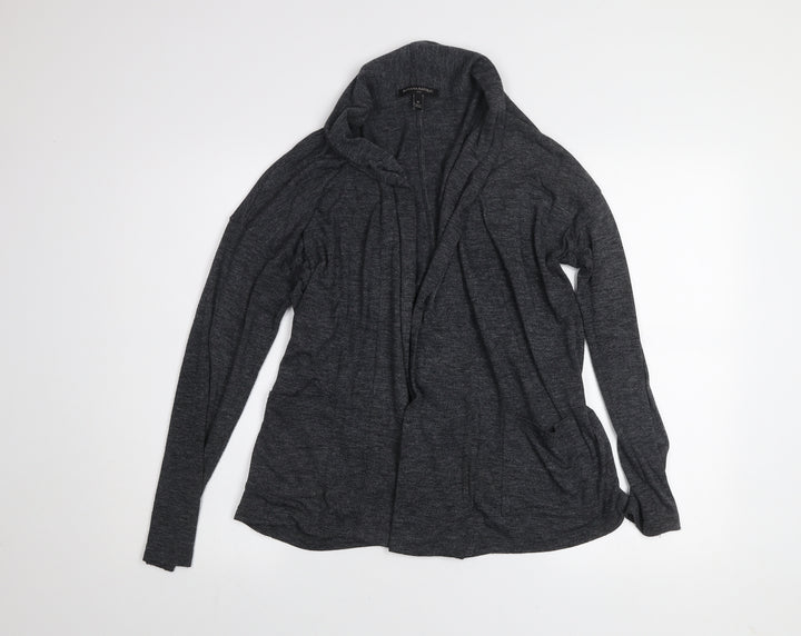 Banana Republic Women's Grey Knit Cardigan Size M Open Front Long Sleeve