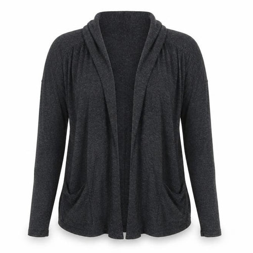 Banana Republic Women's Grey Knit Cardigan Size M Open Front Long Sleeve