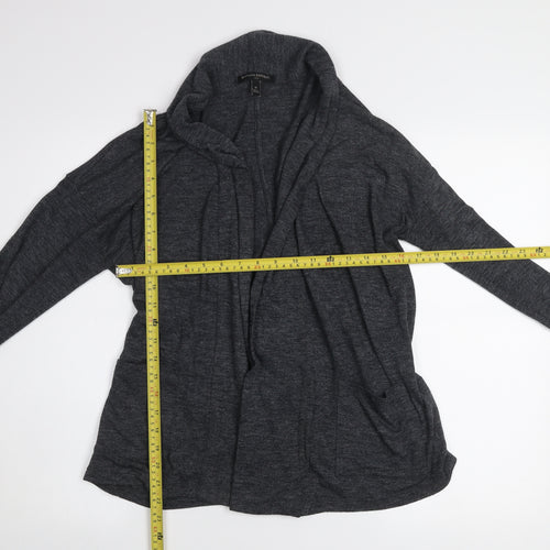 Banana Republic Women's Grey Knit Cardigan Size M Open Front Long Sleeve