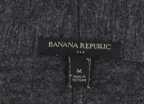 Banana Republic Women's Grey Knit Cardigan Size M Open Front Long Sleeve