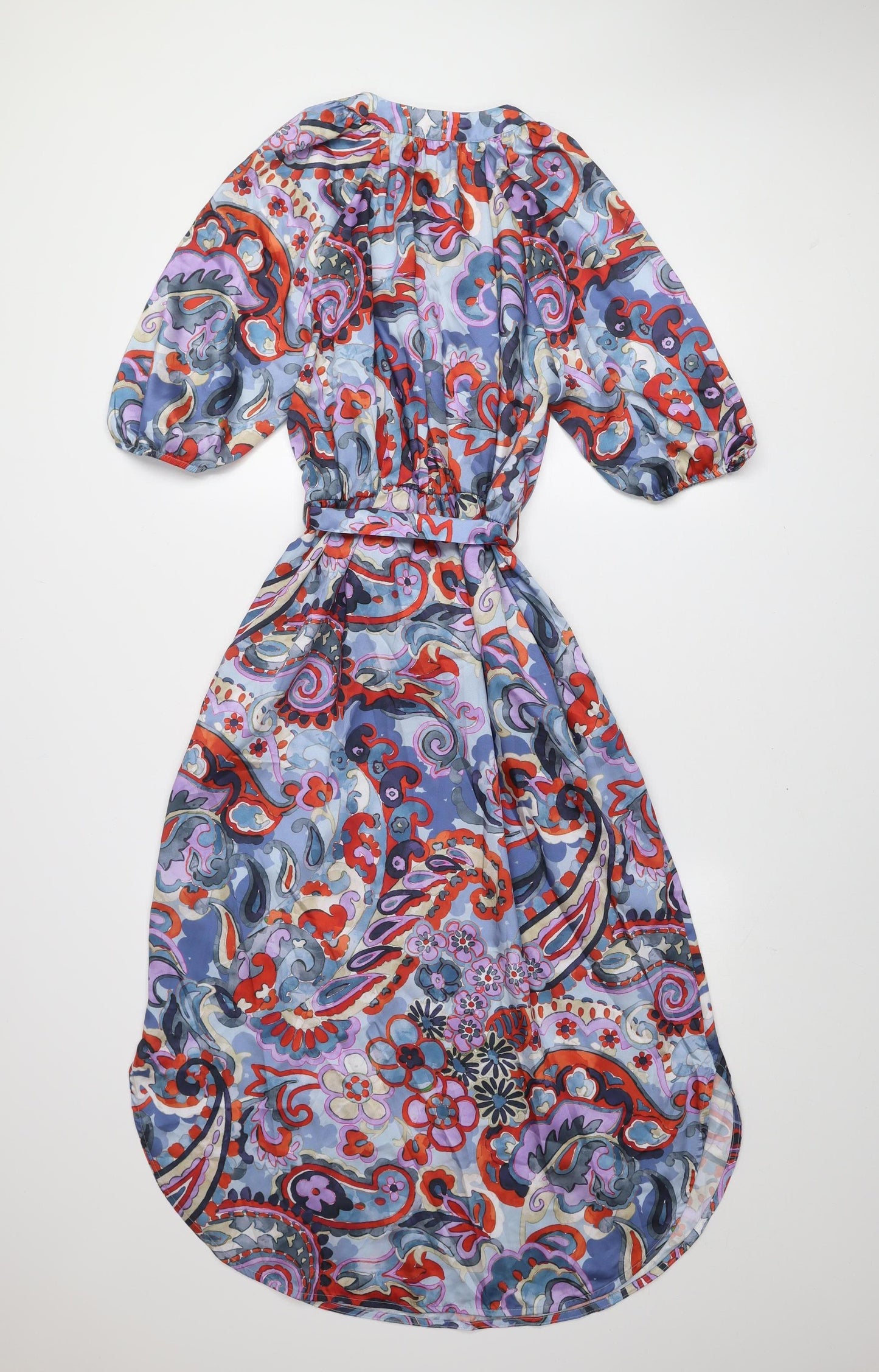Gallery Women’s Multicoloured Paisley Midi Wrap Dress Size 12