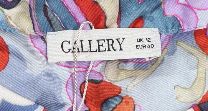 Gallery Women’s Multicoloured Paisley Midi Wrap Dress Size 12