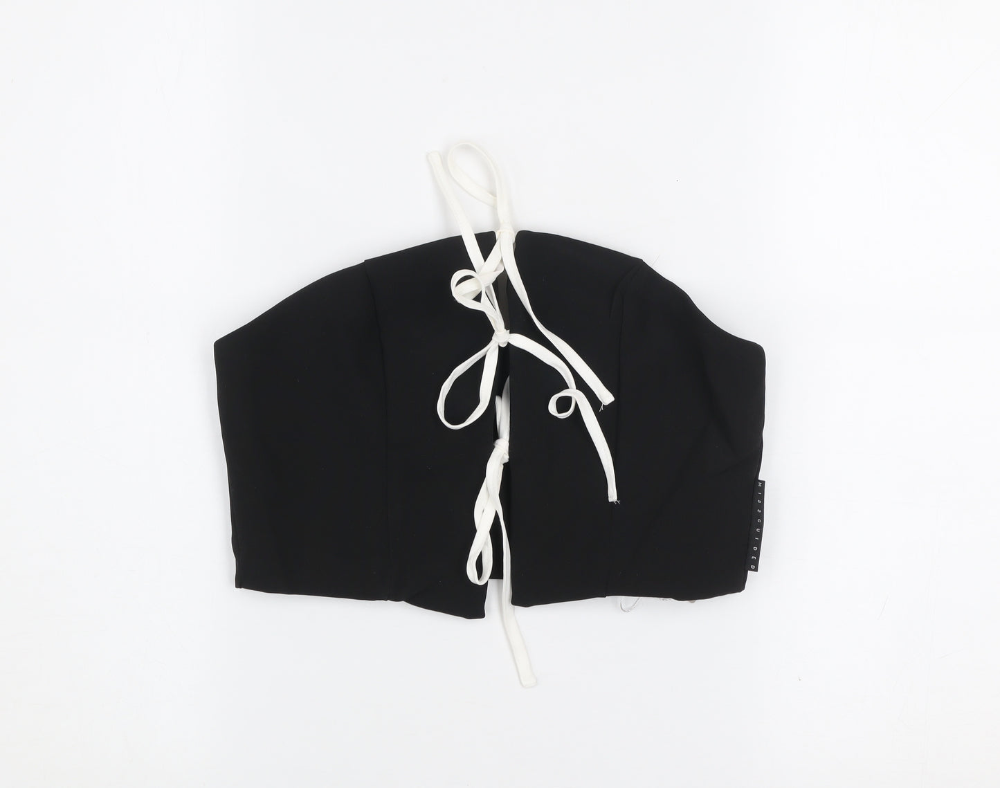 Missguided Women's Black Strapless Camisole Crop Top Size S