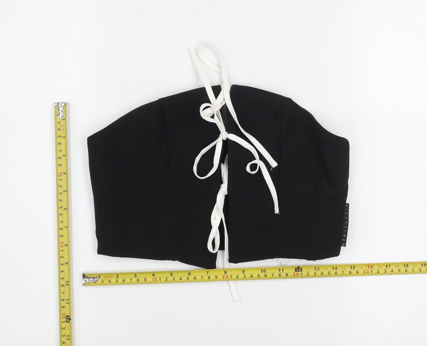 Missguided Women's Black Strapless Camisole Crop Top Size S