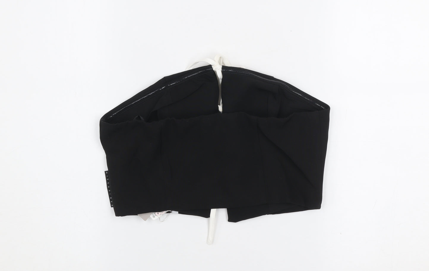 Missguided Women's Black Strapless Camisole Crop Top Size S