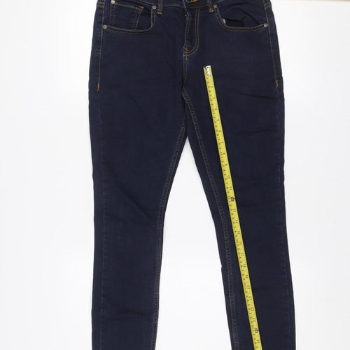 Spykar Men Blue Slim Fit Mid Rise Ankle Jeans W30 L27