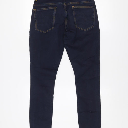 Spykar Men Blue Slim Fit Mid Rise Ankle Jeans W30 L27