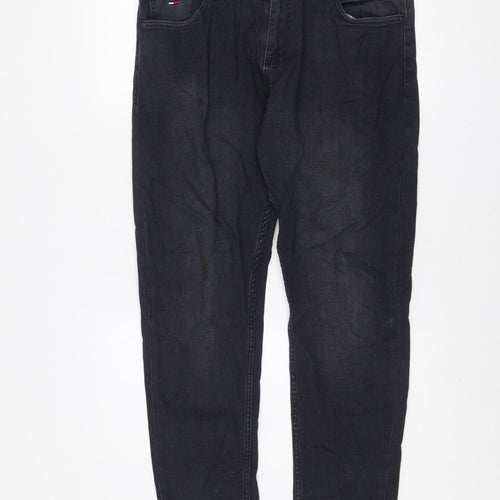 Tommy Hilfiger Men’s Blue Regular Fit Straight Jeans W33 L34 Denim
