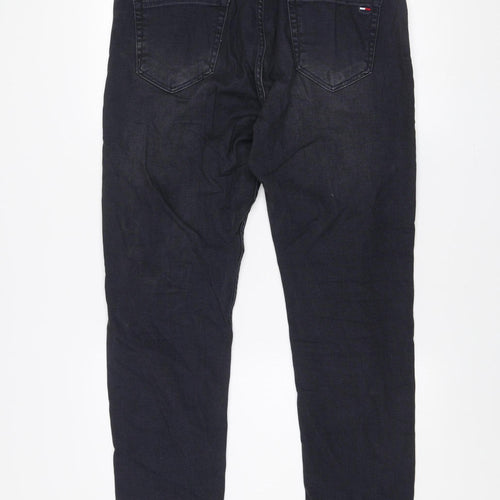 Tommy Hilfiger Men’s Blue Regular Fit Straight Jeans W33 L34 Denim