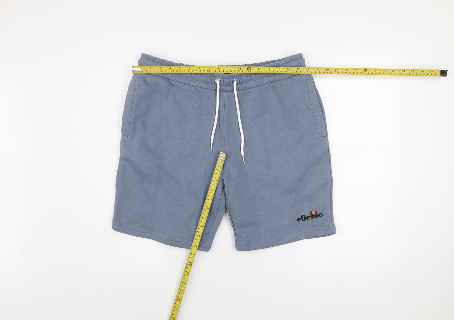 Ellesse Men's Blue Sweat Shorts L Athletic Cotton Blend Comfy Fit