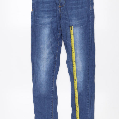 boohooMAN Men's Blue Slim Fit Stretch Denim Jeans Size 28