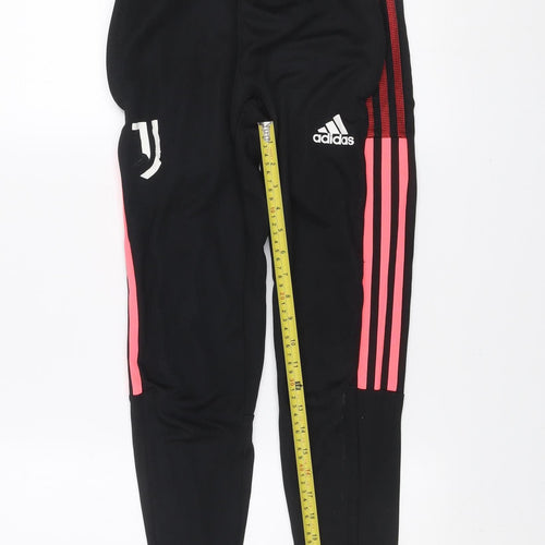Adidas Womens Black XS Track Pants Tapered Sports Trousers