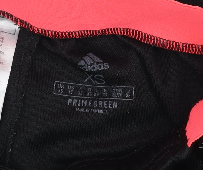 Adidas Womens Black XS Track Pants Tapered Sports Trousers