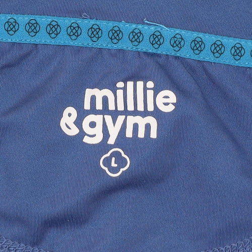 Millie & Gym Blue Men's L Athletic Short Sleeve V-Neck T-Shirt