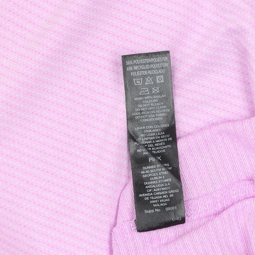 Dunnes Stores Women Pink Performance Sport T-Shirt M Moisture Wicking