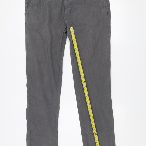 Galileo Men's Grey Slim Fit Chino Trousers Size 54 (42W)