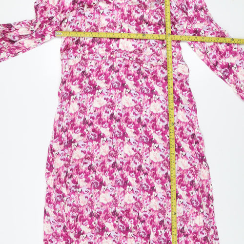 Paul Costelloe Living Studio Women’s Multicoloured Floral Midi A-Line Dress Size 8