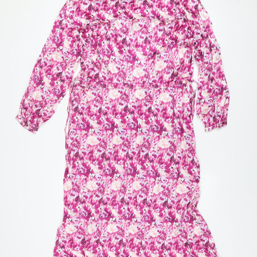 Paul Costelloe Living Studio Women’s Multicoloured Floral Midi A-Line Dress Size 8