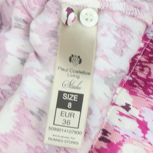 Paul Costelloe Living Studio Women’s Multicoloured Floral Midi A-Line Dress Size 8