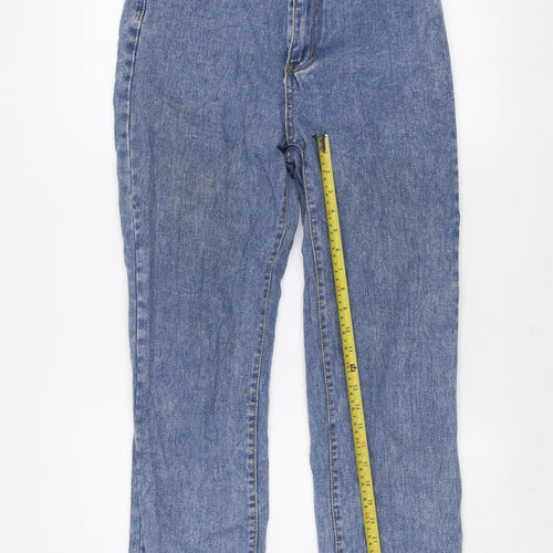 SHEIN Women’s Blue High Rise Straight Denim Jeans Size S