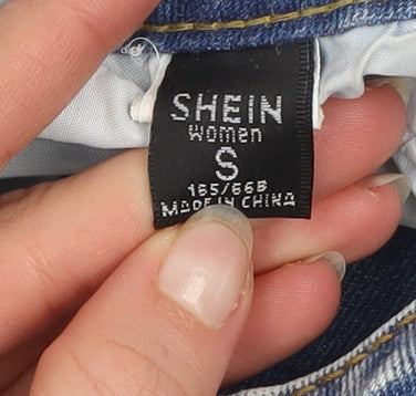 SHEIN Women’s Blue High Rise Straight Denim Jeans Size S