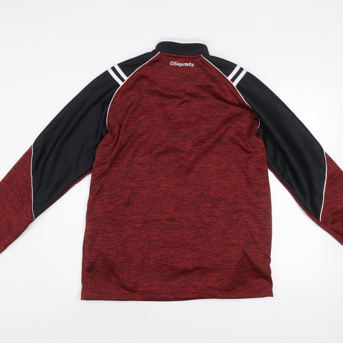 DSsports Men’s Red 1/4 Zip Sports Sweatshirt Size M