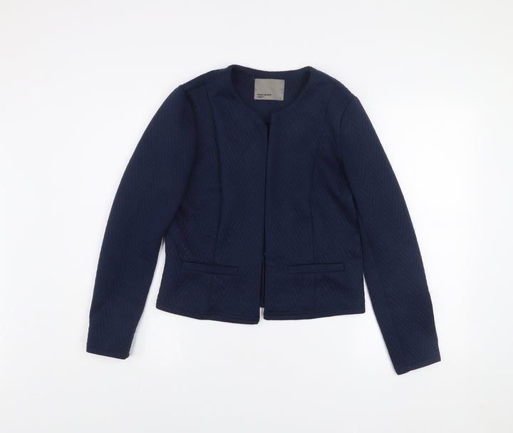 Vero Moda Women's Blue Quilted Blazer Jacket Size 12