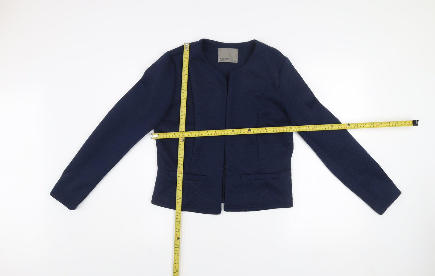 Vero Moda Women's Blue Quilted Blazer Jacket Size 12
