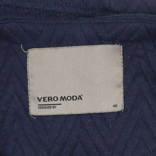 Vero Moda Women's Blue Quilted Blazer Jacket Size 12