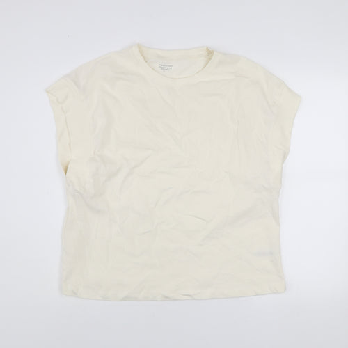 Dunnes Stores Men’s Ivory Relaxed Fit Cotton Sleeveless Top L