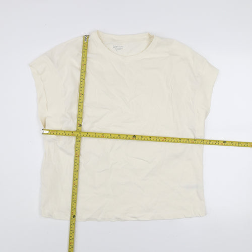Dunnes Stores Men’s Ivory Relaxed Fit Cotton Sleeveless Top L