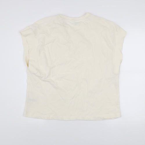 Dunnes Stores Men’s Ivory Relaxed Fit Cotton Sleeveless Top L