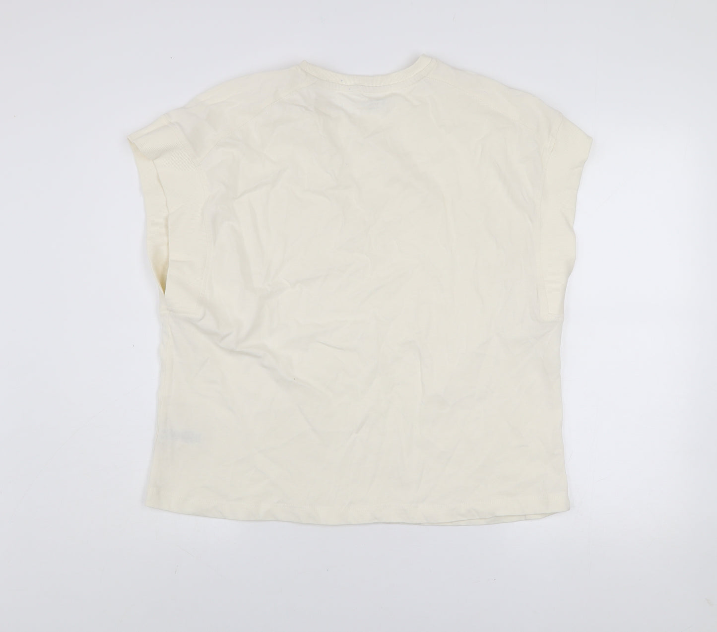 Dunnes Stores Men’s Ivory Relaxed Fit Cotton Sleeveless Top L