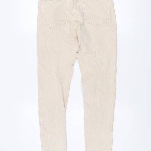 Stradivarius Womens Beige High Waist Mom Jeans Size 10
