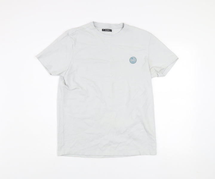 Dunnes Men’s Light Grey Regular Fit Short Sleeve T-Shirt Size L