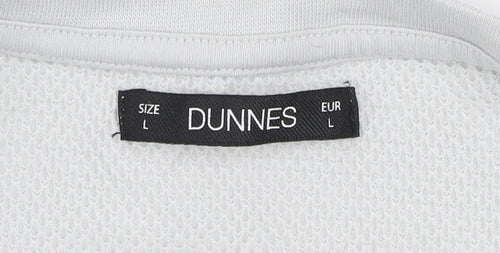 Dunnes Men’s Light Grey Regular Fit Short Sleeve T-Shirt Size L